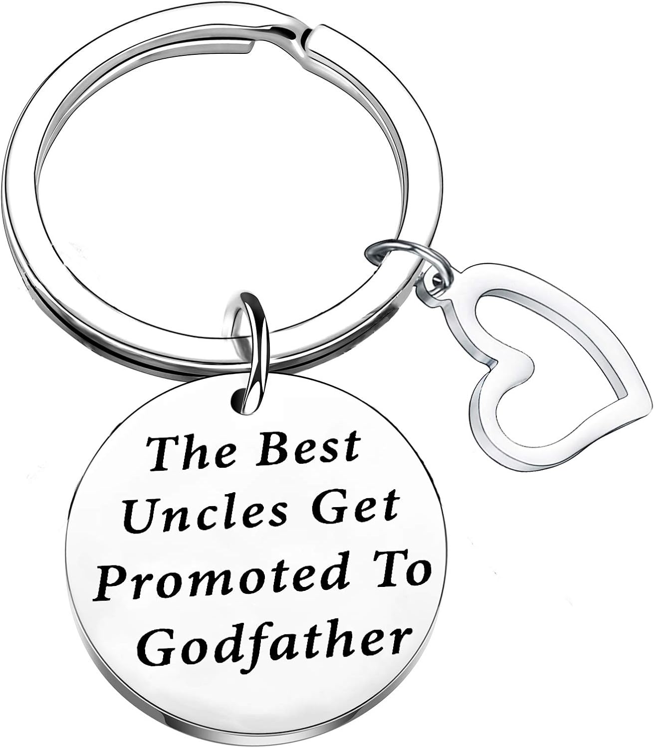 Baptism Gift for Godparents Keyring Godmother Gift Godmother Keychain Jewellery Godmother Birthday Christen Gift for Godmother Gift from Godchild (The Best Uncles)