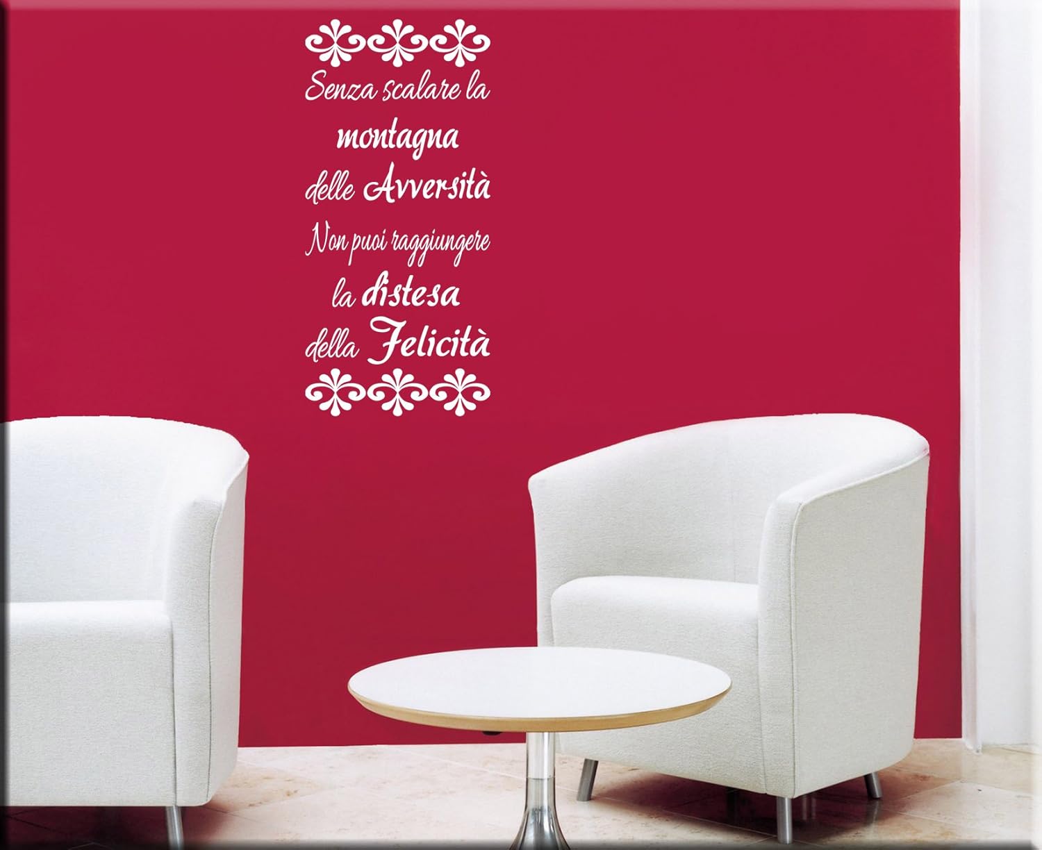 Adesivi Murali Frase Proverbio Tibetano Adesivi Da Parete Citazione Tibetana Arredi Murali Aforisma Sulla Felicita Amazon It Handmade