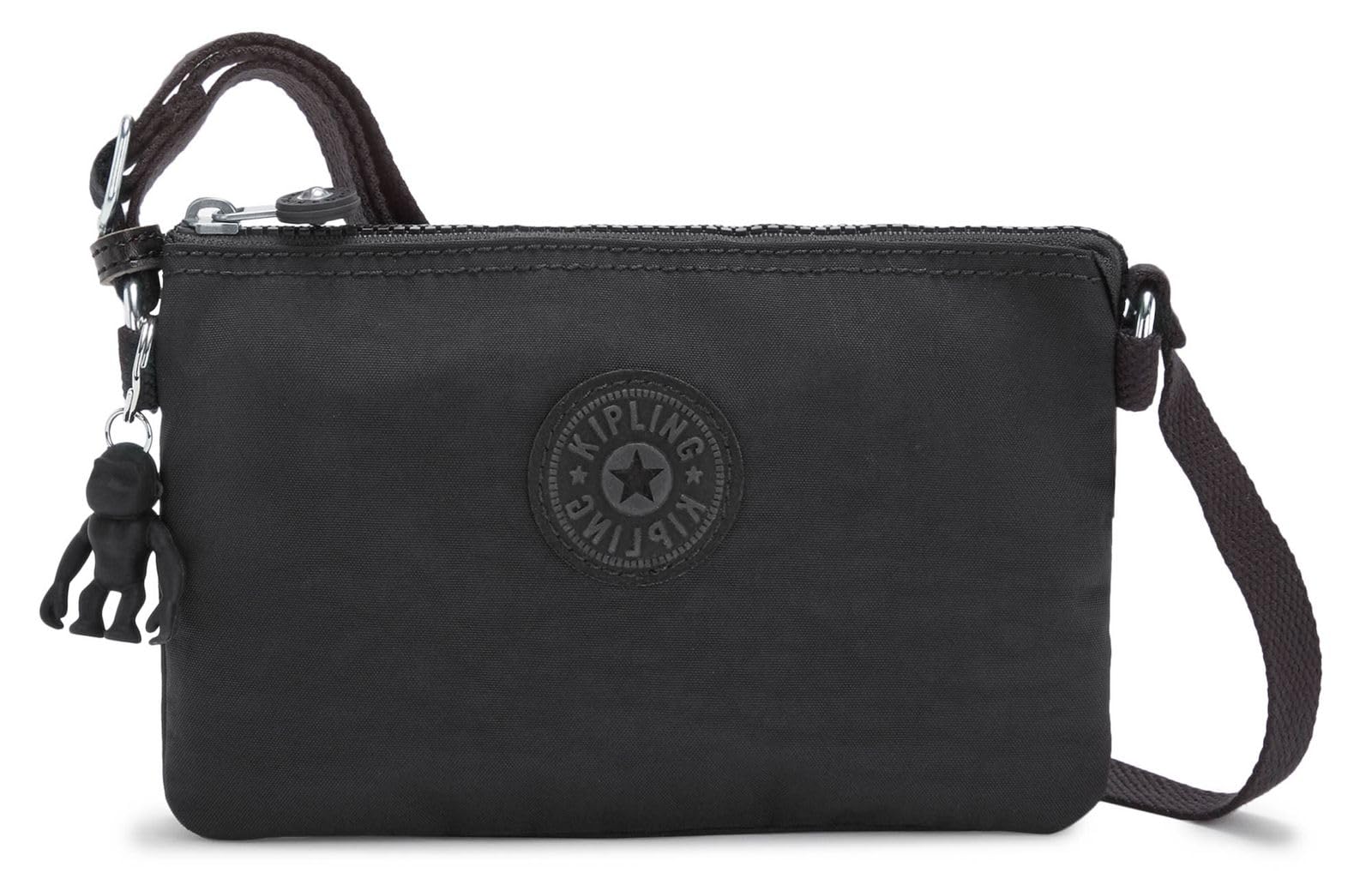 Kipling Women's Creativity XB Crossbody, Black Noir, 2.5x14x20.5 cm - Monkey May Vary