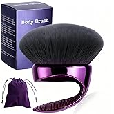 BS-MALL Extra-Large Multi-Purpose Body Brush – Luxury Travel-Friendly Self Tanning & Loose Powder Makeup Brush with Super Soft Bristles for Daily Use & Even Application