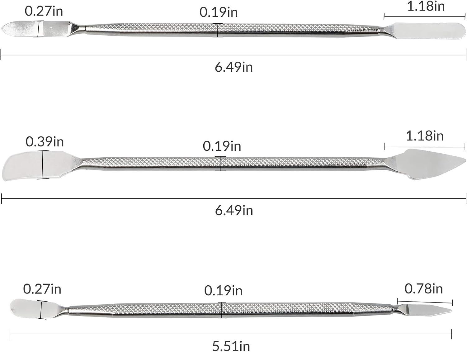 YEYIT Metal Spudger Opening Disassemble Tools(3Pack), for Pry Open Tablet Screen Mobile Phone/iPad/Tablet/Laptop Repair Tool Kit - Image 3