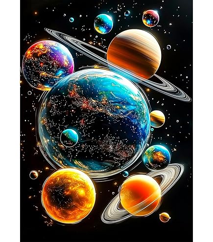 ブラスタ 5th Anniversary PAINTED PLANETS Amazon.com: Lxmsja Planets Diamond Art Kits for Adults, Space