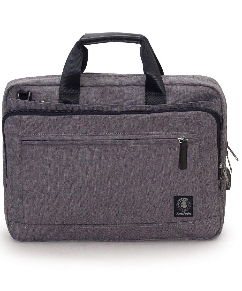 Invicta Office Bag - Grey - Laptop Holders up to 15.6 "- Shoulder Strap - Men Women