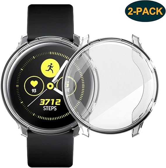 2 Pack Screen Protector Clear Case For Samsung Galaxy Watch Active 40mm All Around Tpu Anti Scratch Flexible Case Soft Protective Bumper Cover For Samsung Galaxy Watch Active Smartwatch Amazon Ca Cell Phones Accessories