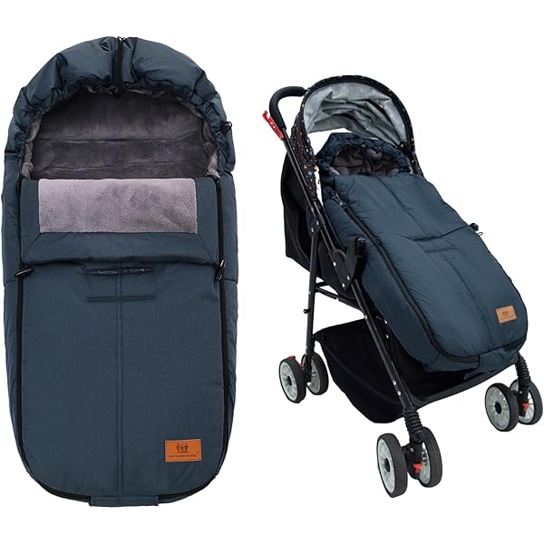 Stroller Cover For Winter Mompush Stroller Footmuff & Cover For Winter | All-Season Universal Bunting Bag For Baby, Weatherproof With Fleece Lining & Smart Shoe Shield Universal Stroller Footmuff