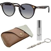 Ray-Ban RB2180 Round Shape Sunglasses with Official Eyewear Kit