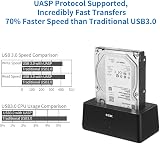 SSK USB 3.0 to SATA External Hard Drive Docking Station for 2.5/3.5 Inch HDD view 3