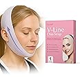 V Line Lifting Mask Double Chin Reducer for Face Lift & Chin Sculpting | Double Chin Eliminator for Women | Face Strap for Sleeping & Jaw Shaper | Tightening Band for Neck & Cheek | Vline Mask Jawline