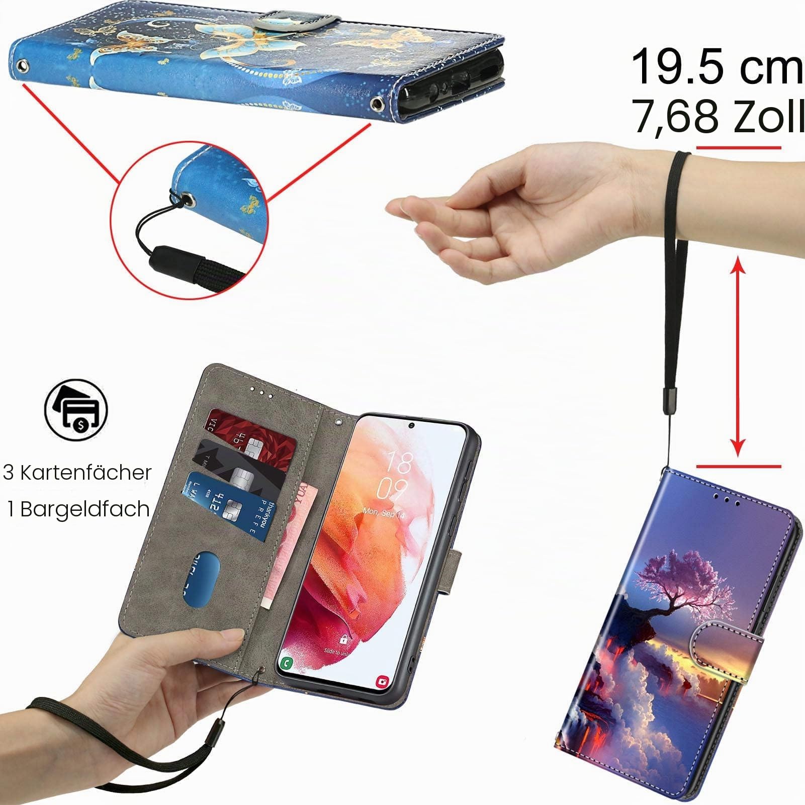 Handyhülle für Google Pixel 10a Leder Wallet Tasche Berge 4