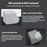 UniTak3D PEI Build Plate 235mm for Flashforge Adventurer 5M AD5X Double Sided view 6