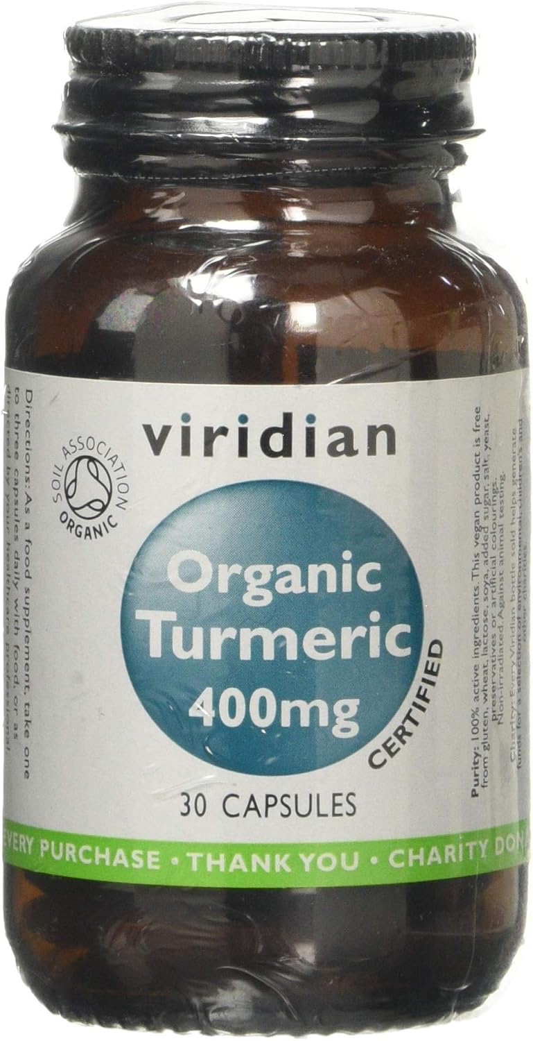 Viridian - Organic Turmeric 400mg - 30 Caps