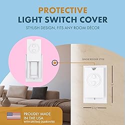 HomeStar Safety Light Switch Guard | Single Rocker