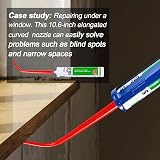 ANZHUO Caulking Nozzle Set 3Pcs Curved & Straight Glass Adhesive Extensions view 6