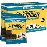 Honey Stinger Organic Gluten Free Cookies &amp; Cream Waffle, Energy Stroopwafel for Exercise, Endurance and Performance, Sports Nutrition for Home &amp; Gym, Pre &amp; During Workout, 16.96 Ounces (Pack of 16)