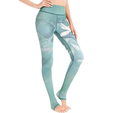 SEEU Sport Leggings Damen, Printed Trainingshose für Laufen Yoga Workout