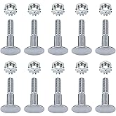 1 1/4" Carriage Bolts and Nuts Sets Replacement for Overhead Todco Whiting Door Hinge Morgan (Pack of 10 Set)