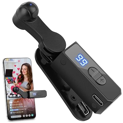 Recharge Auto Clicker for Smart Phone, Phone Screen Device Speed Clicker for iPhone iPad Apps, Fast Click Simulation Finger Continuous Click for Game, Live Broadcasts Likes, Lightning Deal, Reward Task (Black)