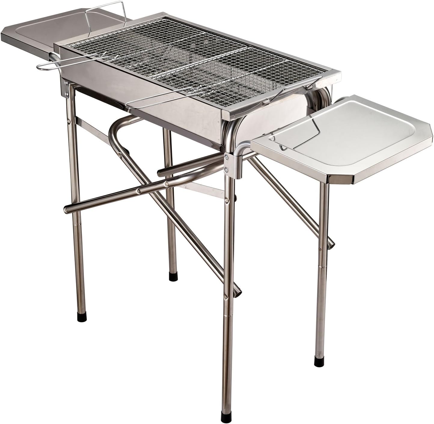 barbecue a carbonella in acciaio inox