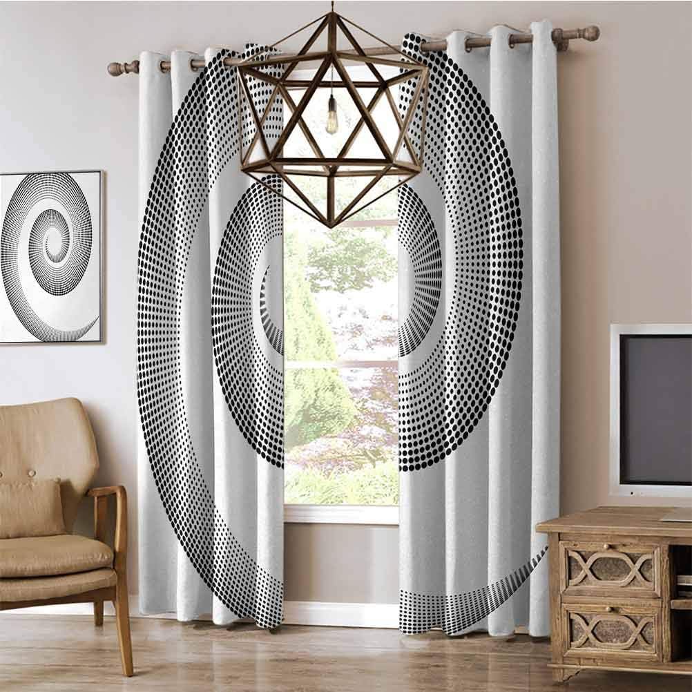 Spires Modern Minimalist Style Curtains Spiral Dimensional