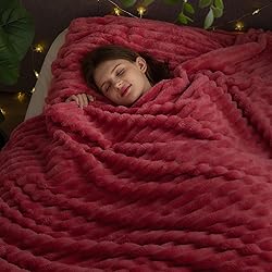 NEWCOSPLAY Super Soft King Blanket Coral Pink