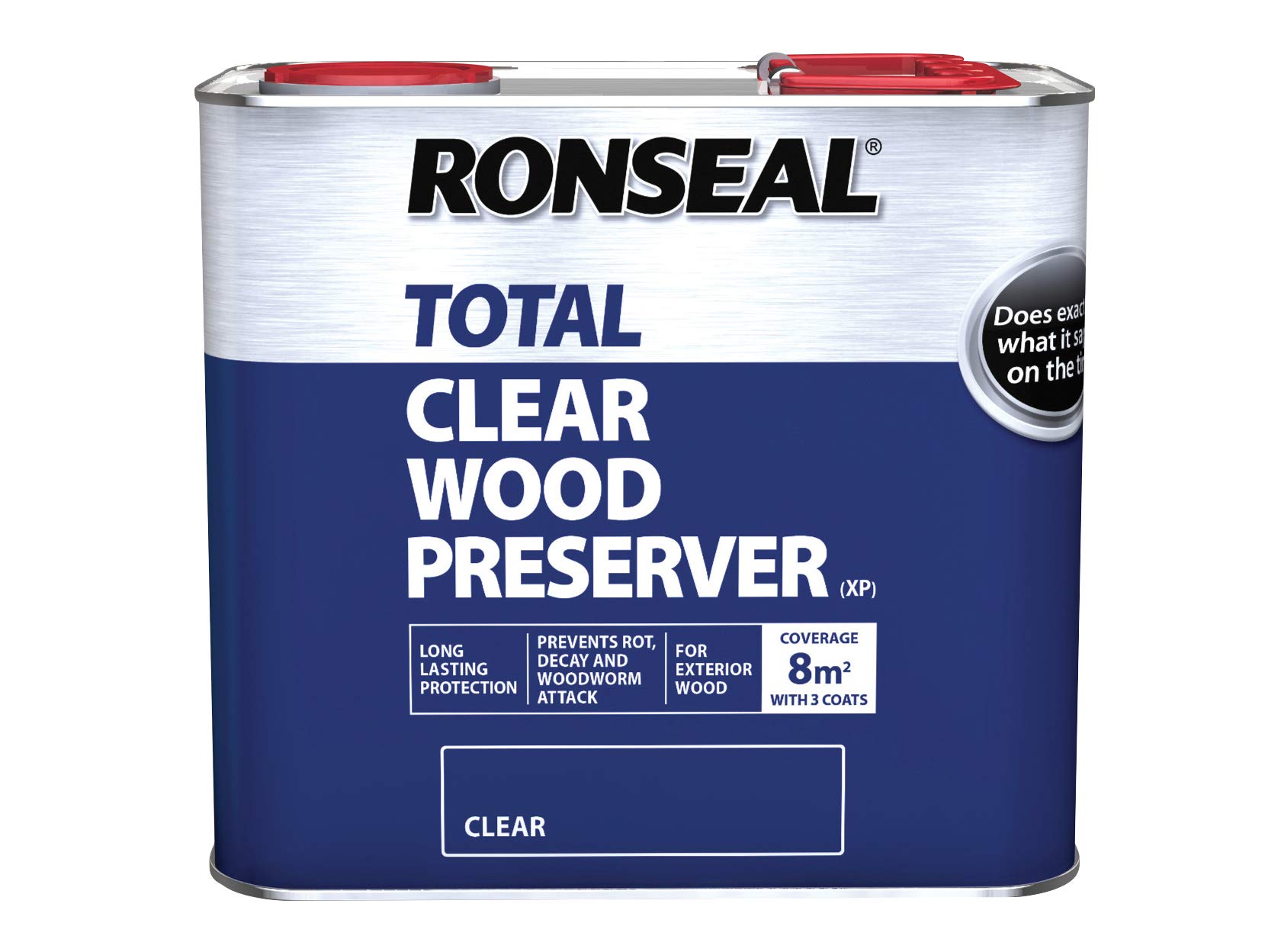 RONSEAL RSLTTWPCL25L Trade Total Wood Preserver Clear 2.5 Litre