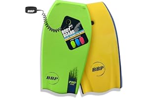 Back Bay Play 26"-41" Body Boards - Lightweight EPS Core Boogie Boards for Beach - Bodyboard, Boogie Board for Beach Kids with Wrist Leash Surfing for Kids & Adults