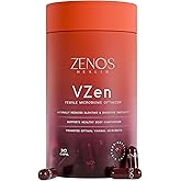 Zenos Health VZen Vaginal Probiotics for Women – Probiotics and Prebiotics for Digestive Health & Bloating Relief for Women – Improve Gut Health, Urinary Tract & Daily Wellness - Made in USA, 30 Caps