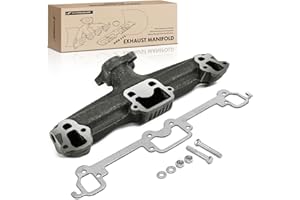 A-Premium Left Exhaust Manifold Kit W/Gaskets, Bolts & Nuts Compatible with Dodge B100, B150, B200, B250, B300, B350, CB300, 