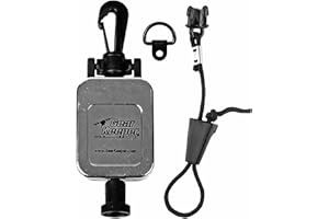 Gear Keeper CB Radio Microphone Keeper - Retractable Mic Holder With Heavy Duty Snap Clip Mount for Truck Radio - CB Radio Accessories With Lanyard & Mounting Hardware - USA Made (Chrome)