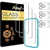 Ailun 3 Pack Screen Protector for iPhone 17 Pro [6.3 inch] + 3 Pack Camera Lens Protector with Installation Frame,Sensor Prot