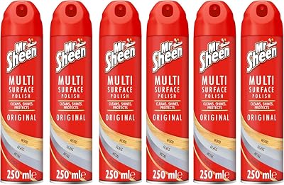Mr Sheen ORIGINAL Multi-Surface Polish Aerosol 250ml Pack of 6