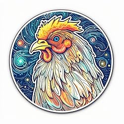 Yoonek Graphics Chicken Vinyl Decal Sticker for
