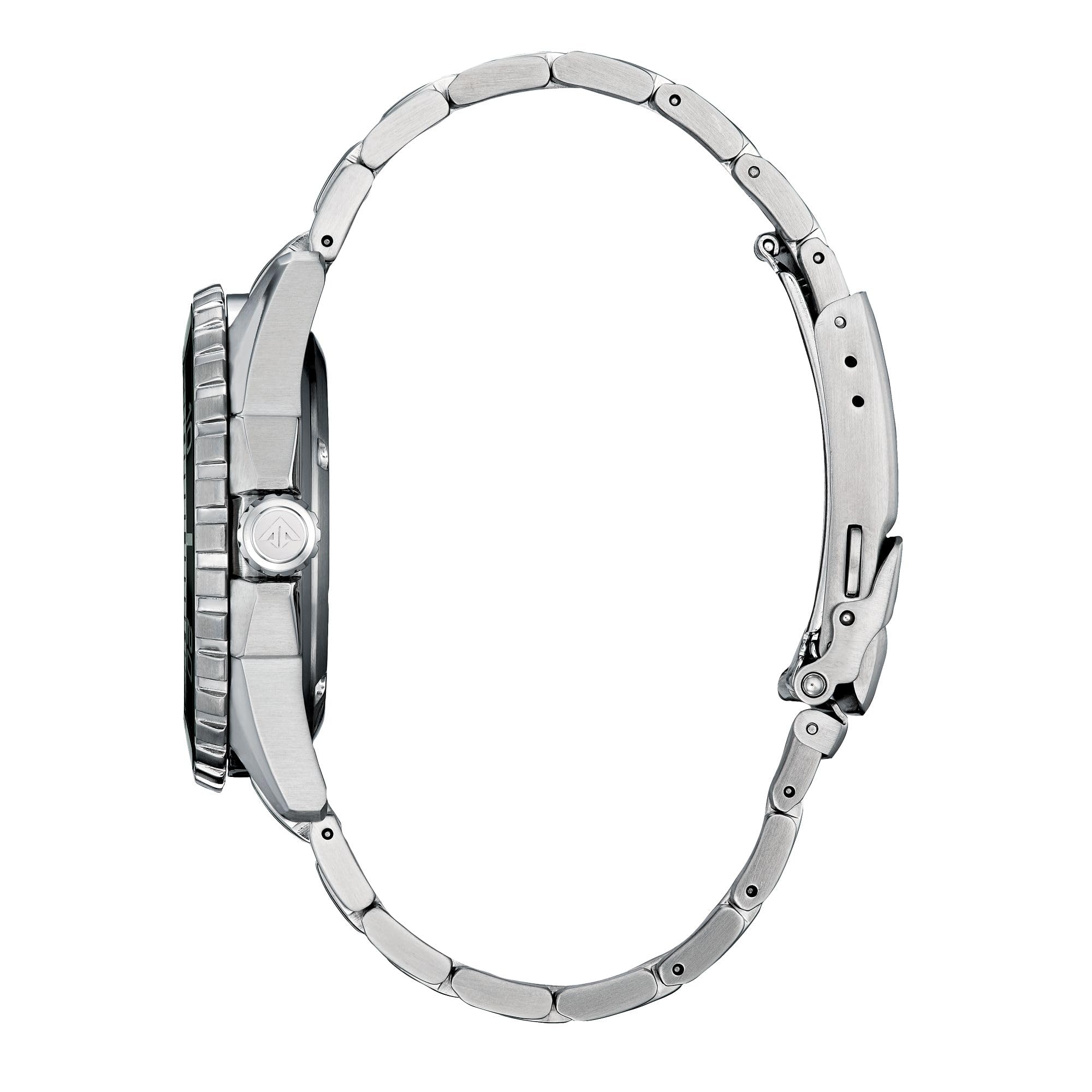 Citizen Men's Eco-Dive Promaster Dive, Silver-Tone Stainless Steel Bracelet Watch, Green Dial, 3 Hand, Date (Model: BN0199-53X)