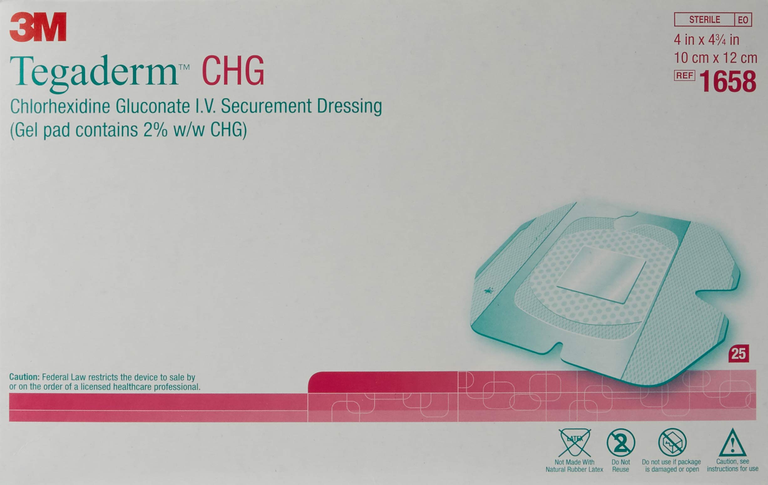 3m 1658 Tegaderm Chg Chlorhexidine Gluconate Iv Securement Dressing Pack Of 100 Buy Online In Kyrgyzstan At Desertcart Kg Productid 52482164