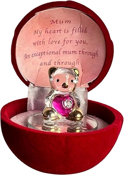 Thorness Glass Bear in Gift Box for Mum Gift Thorness Brand