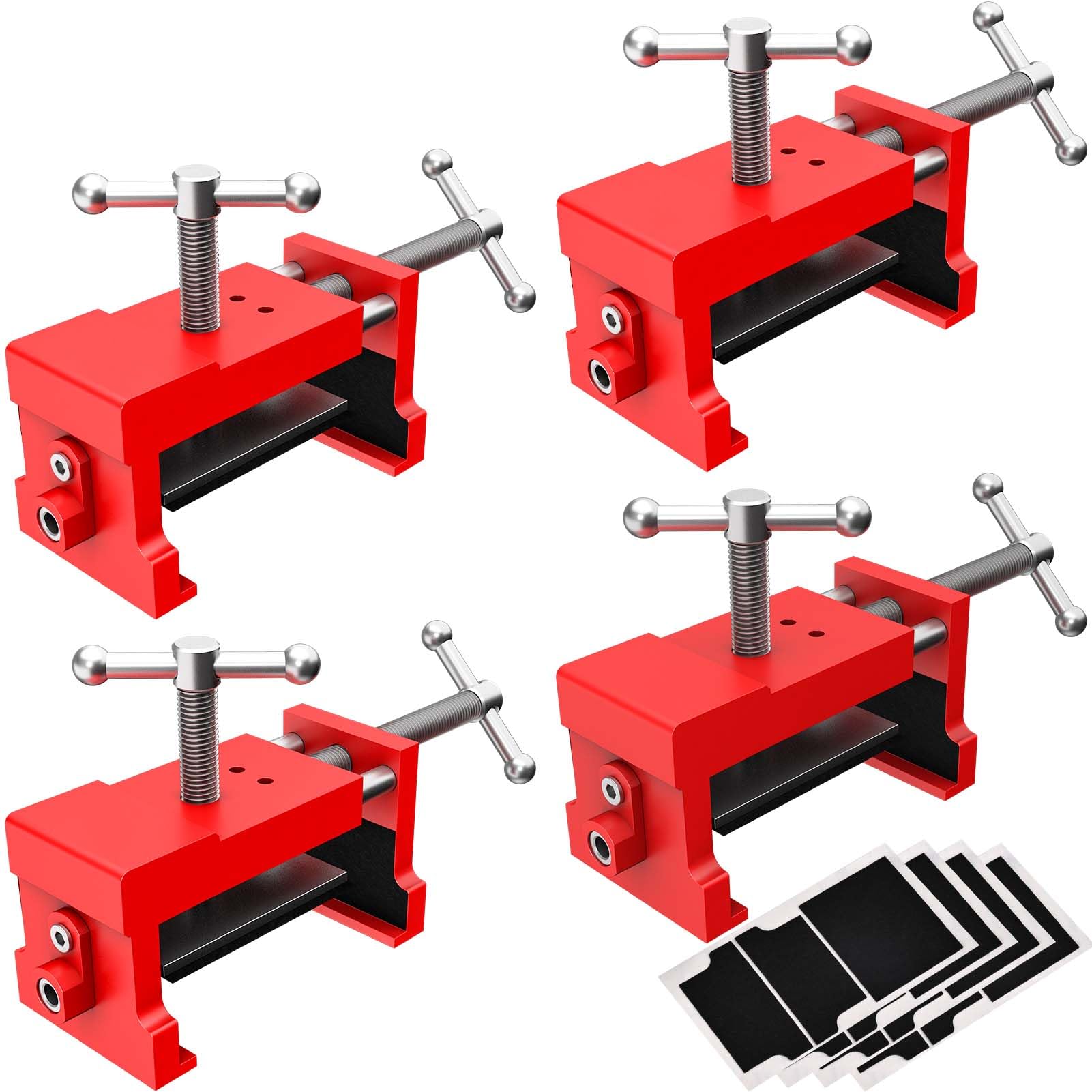 Photo 1 of 4-Pack Cabinet Clamps, Cabinet Clamps for Installing Cabinets, Face Frame Clamp Cabinet Installation Clamps Cabinetry Clamps w/Two Side Screws and Alignment Plate