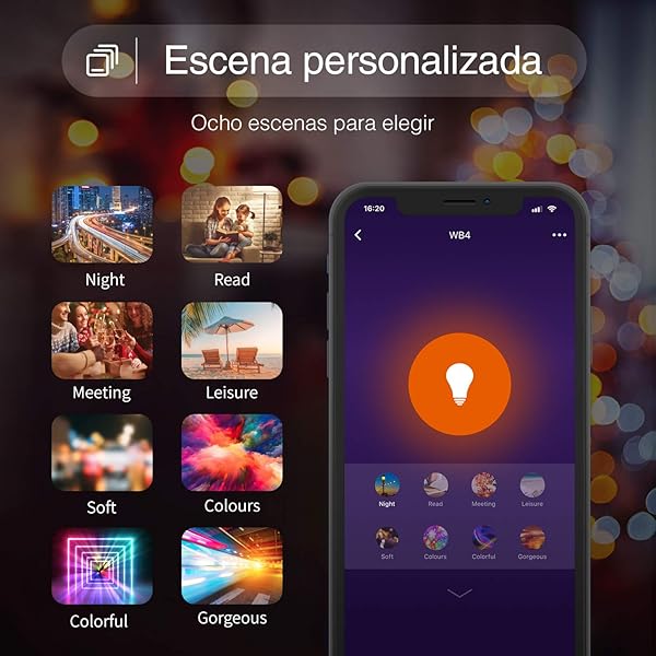 Gosund Bombilla Led Inteligente E27 8W 800LM Lmpara Regulable Bombillas WiFi Luces Clidas RGB Compatible con Alexa y Google Home Bombillas Alexa con Control Remoto 16 Millones de Colores 2 Pcs