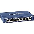 NETGEAR 8-Port Gigabit Ethernet Unmanaged Switch (GS108) - Desktop, and ProSAFE Lifetime Protection