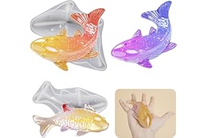 ASAISWO 2 Pcs Fish Mold Fish Candle Mold Animal Mold Fish Jewelry Resin Casting Molds Handmade Silicone Mold for Resin Candle Making Molds Craft Supplies 3D Mold Resin Mold Sculpture Mold Resin DIY Mold