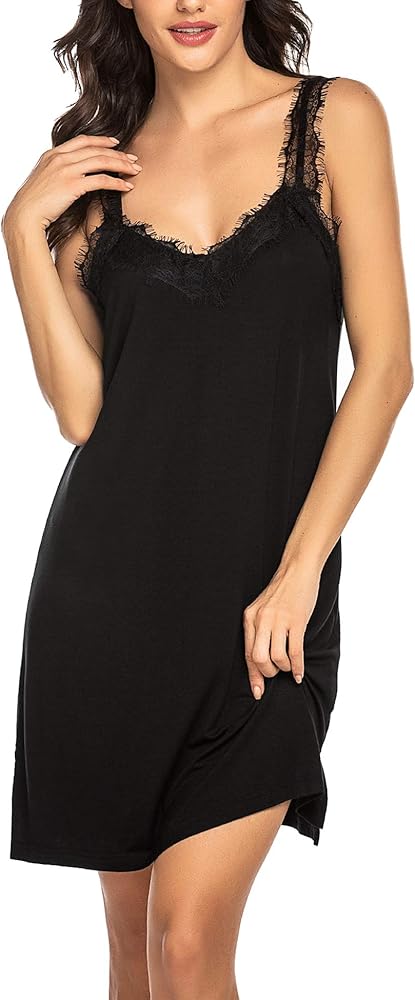 black sleep dress