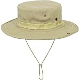 Sun-Fishing-Hats for Men Women Boonie Hat Foldable UV Protection Bucket Hats for Fishing Hiking Garden Safari