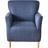 CRFATOP Accent Chair Cover, Stretch Armchair Slipcover for Living Room,16 | Mid Century Banquet Sofa Covers with Arms, Pet Friendly, Non-Slip Washable Furniture Protector, for Dorm Office Reception