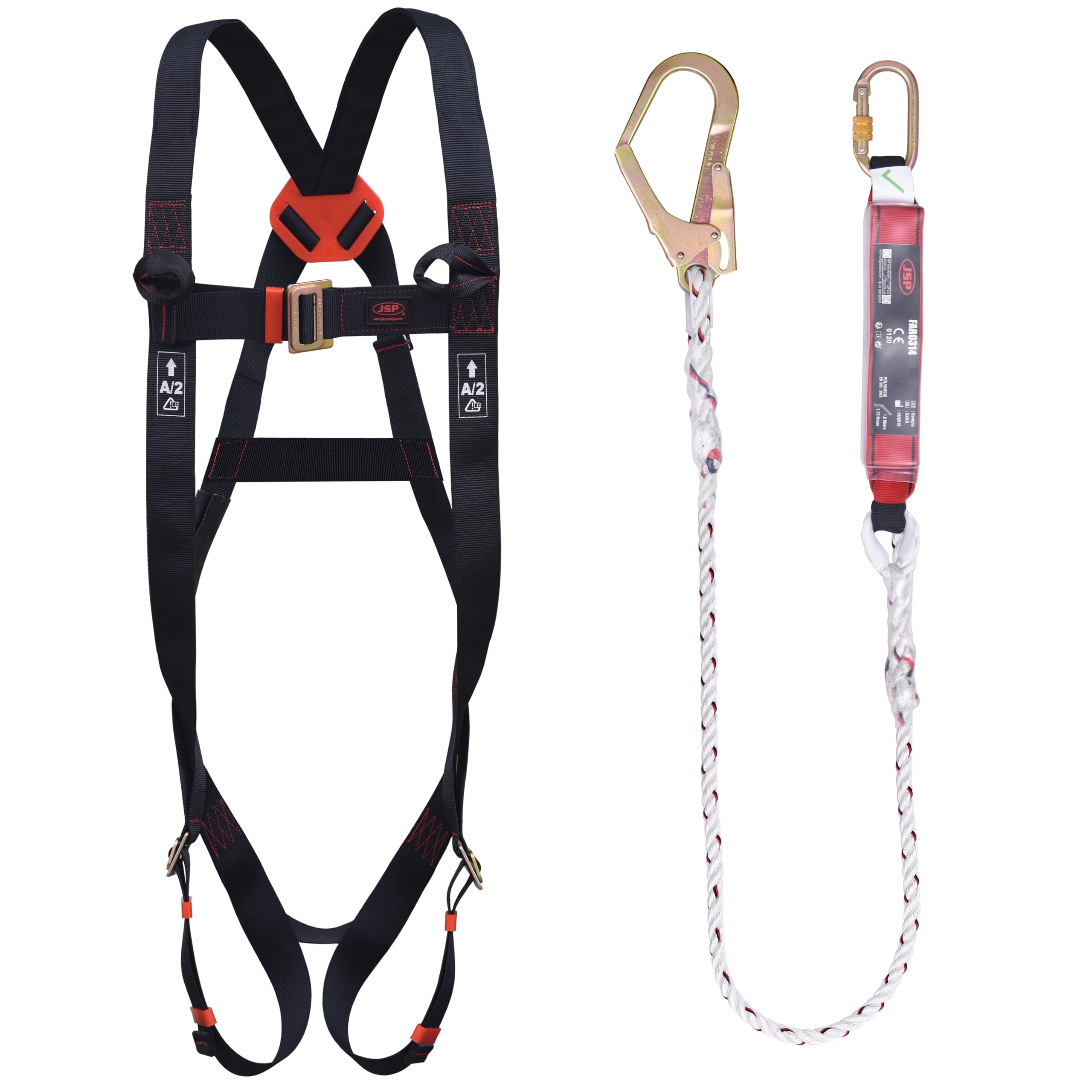 JSP Height Safety Spartan Fall Arrest Kit (FAR1102), black, one size