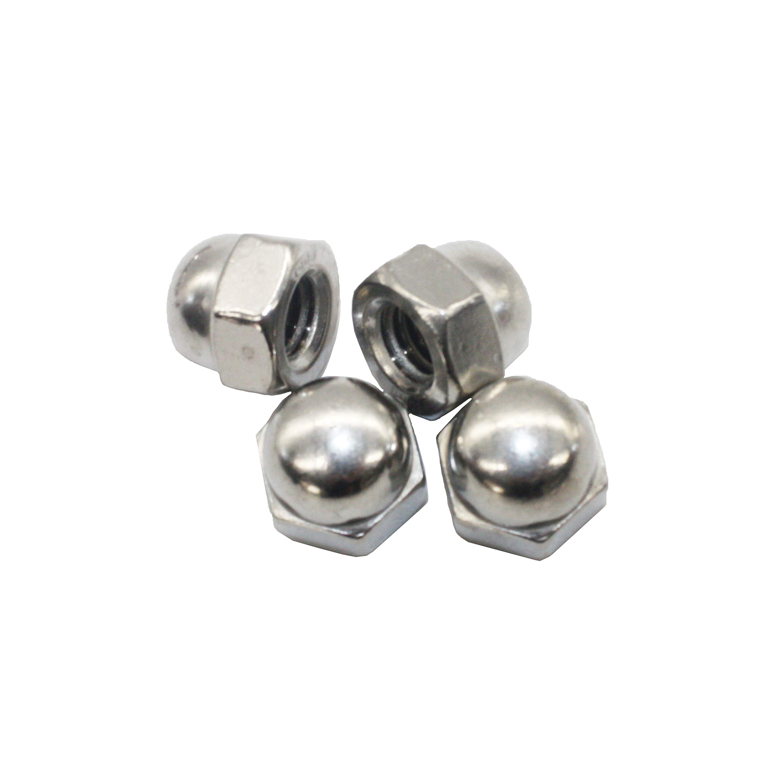 M4 Acorn Nuts Stainless Steel DIN 1587 High Form A2 V2A Pack of 50