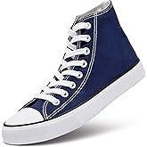 Womens Canvas Sneakers High Top Lace ups Casual Walking Shoes