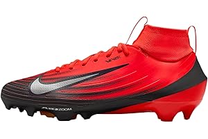 Nike Vapor Pro 1 Football Cleats (HM8850-104, White/Midnight Navy/Metallic Silver/Black)