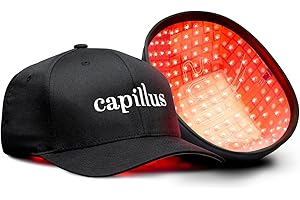Capillus Plus S1 Mobile Laser Therapy Cap for Hair Regrowth, with 214 Red Light Lasers for Laser Hair Growth, Red Light Hair Growth Hat