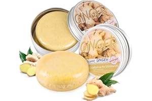 MAITING Natural Organic Ginger Hair Regrowth Shampoo Bar for Hair Growth and All Hair Types, Unisex Adult 2 Pcs
