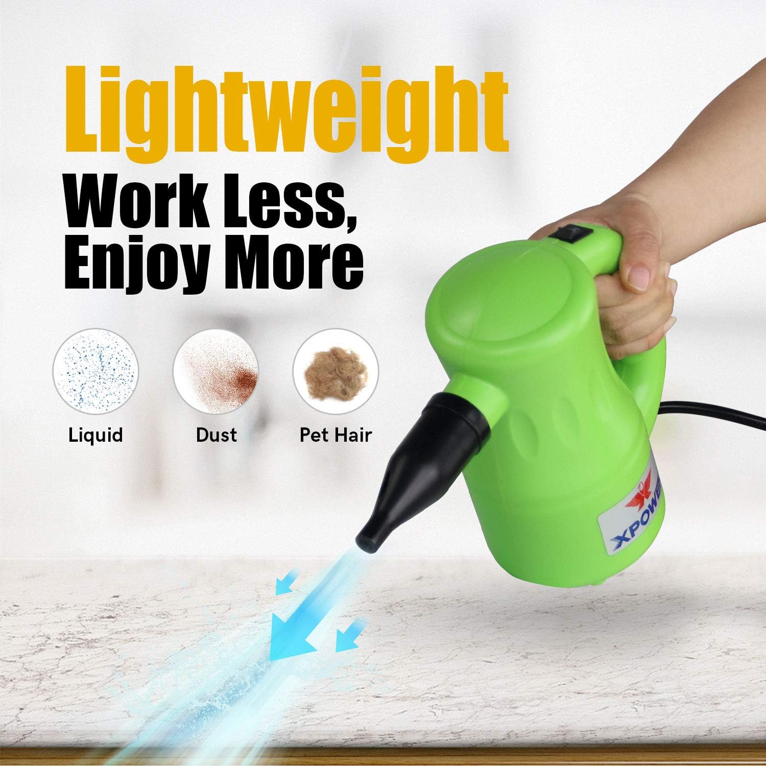 XPOWER A-2 Multi Electric Computer Duster Dryer Air Pump Air Spray Blower Vacuums (Green) - Image 3