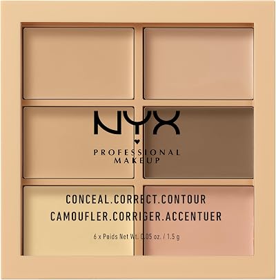 NYX Conceal Correct Contour Palette Six Shades Light